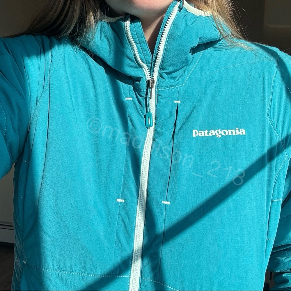 Patagonia Nano Air Hoodie Jacket Large Tobago Blue Insulated Jacket L